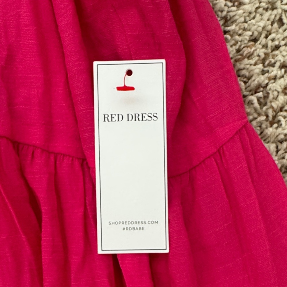 NWT FUCHSIA PINK LONG DRESS by Aura, size L - Picture 7 of 10